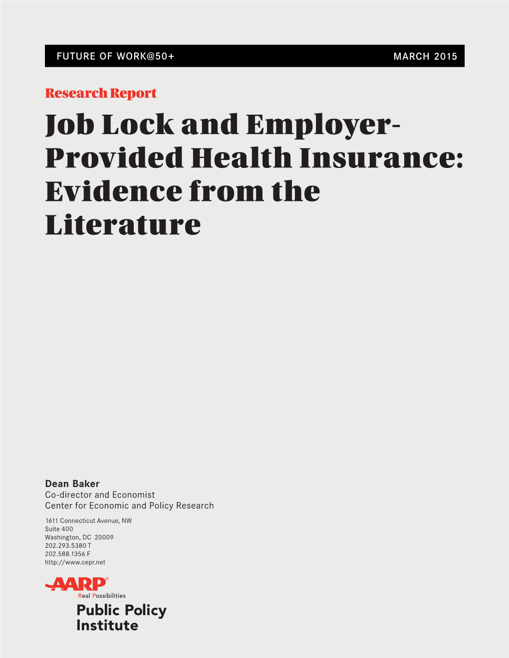Job Lock and Employer-Provided Health Insurance