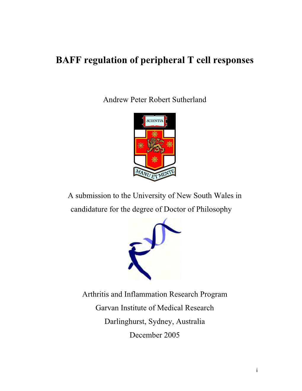 BAFF Regulation of Peripheral T Cell Responses