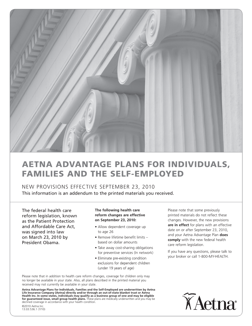 Aetna Advantage Plans for Individuals, Families and the Self-Employed