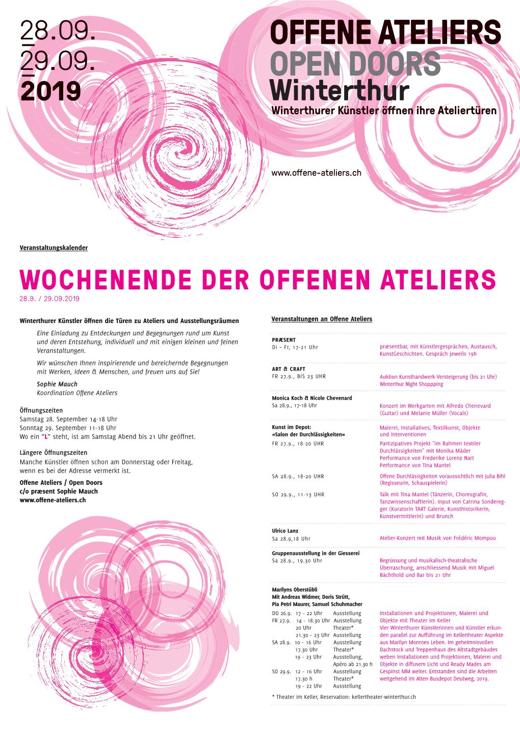 OFFENE ATELIERS OPEN DOORS Winterthur