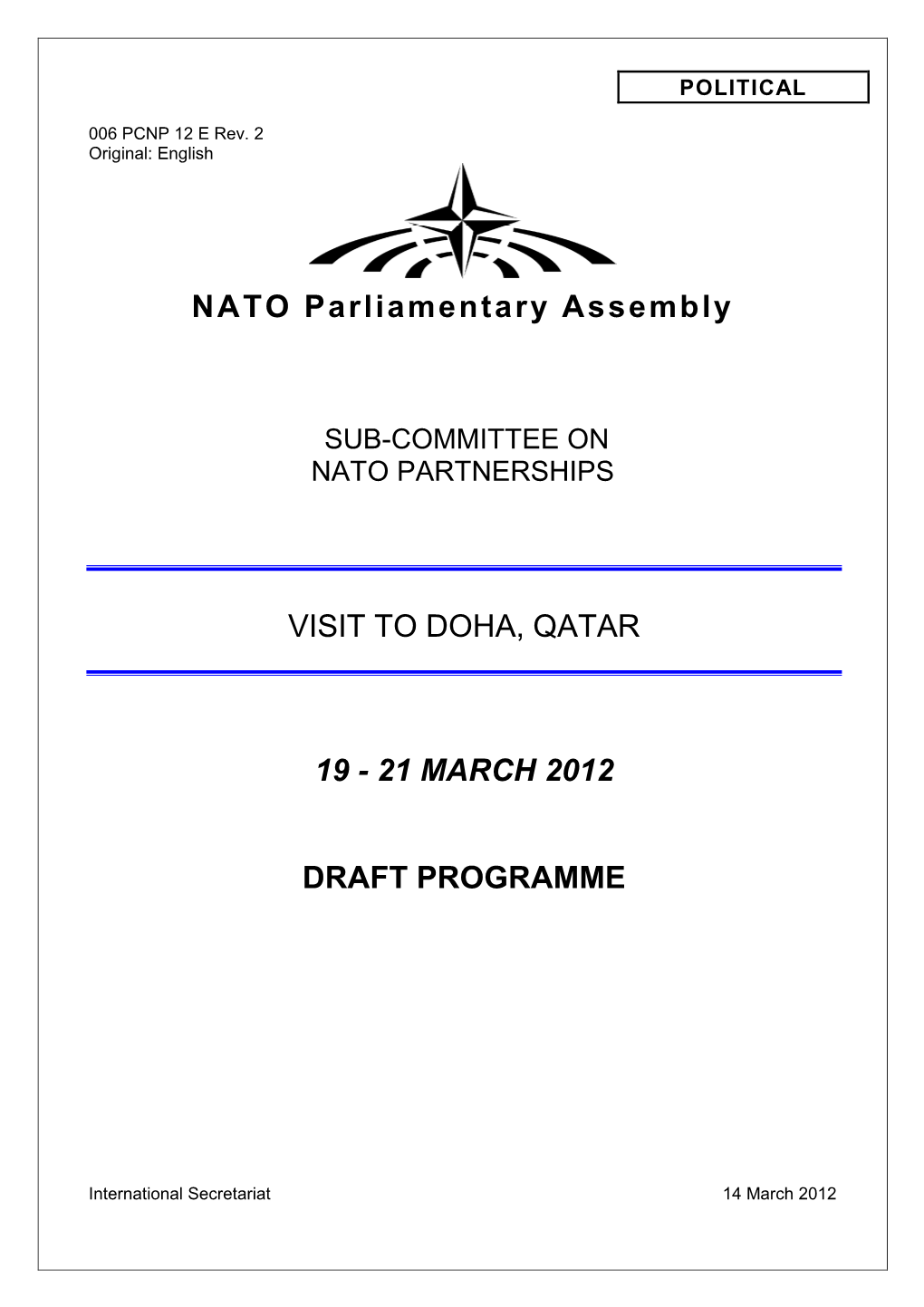 NATO Parliamentary Assembly VISIT to DOHA, QATAR 19