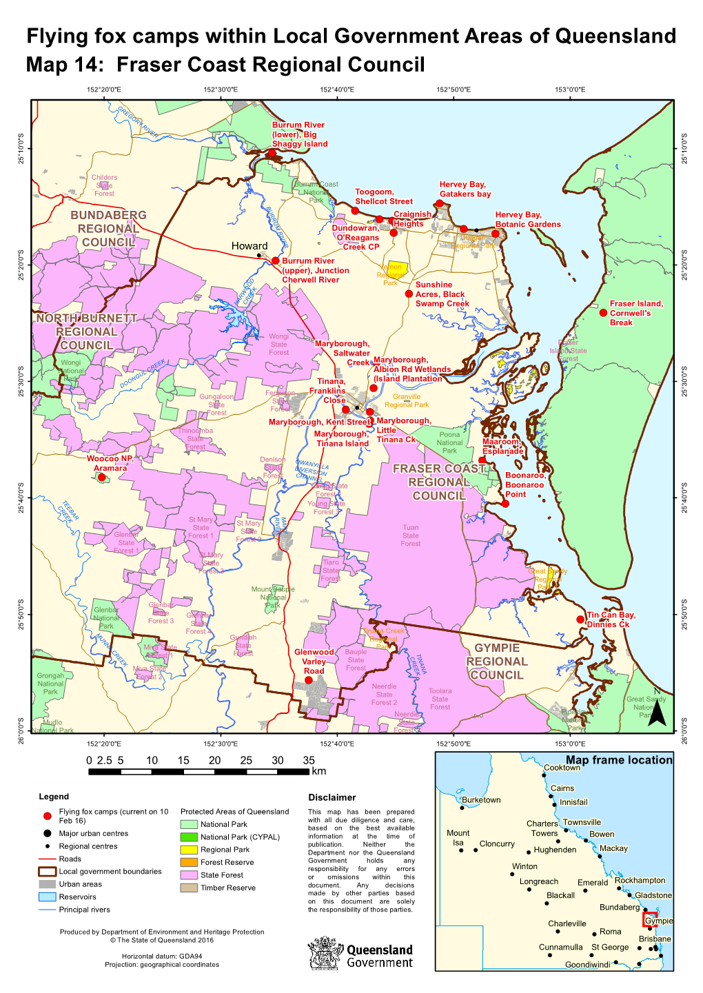 Map 14: Fraser Coast Regional Council