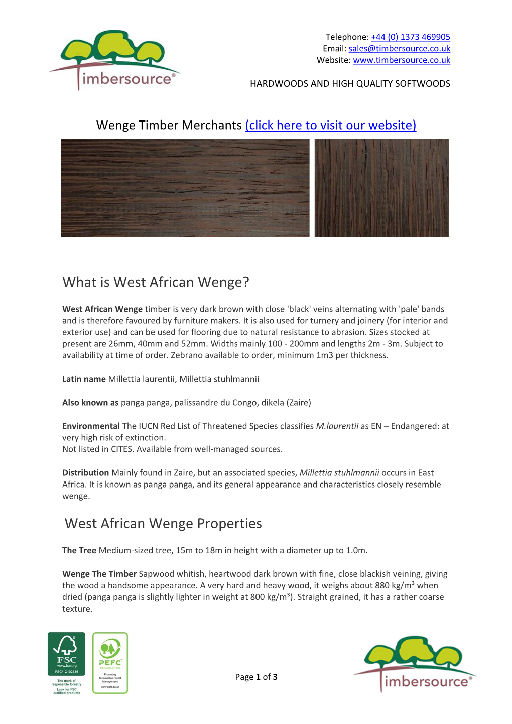 What Is West African Wenge?