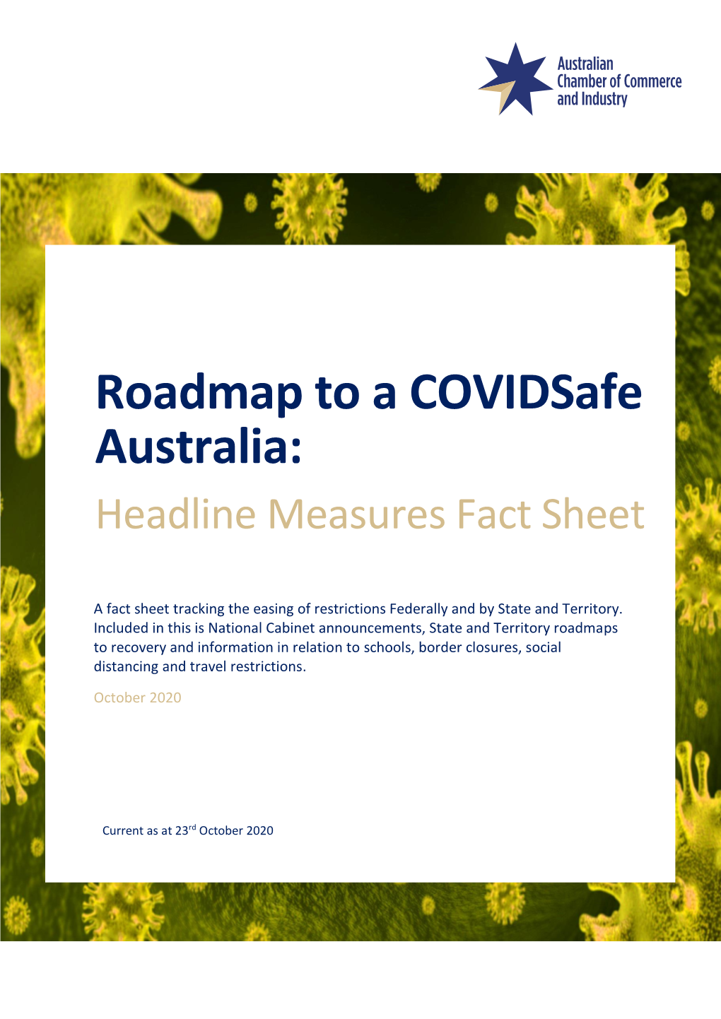 Roadmap Out: Headline Measures Fact Sheet