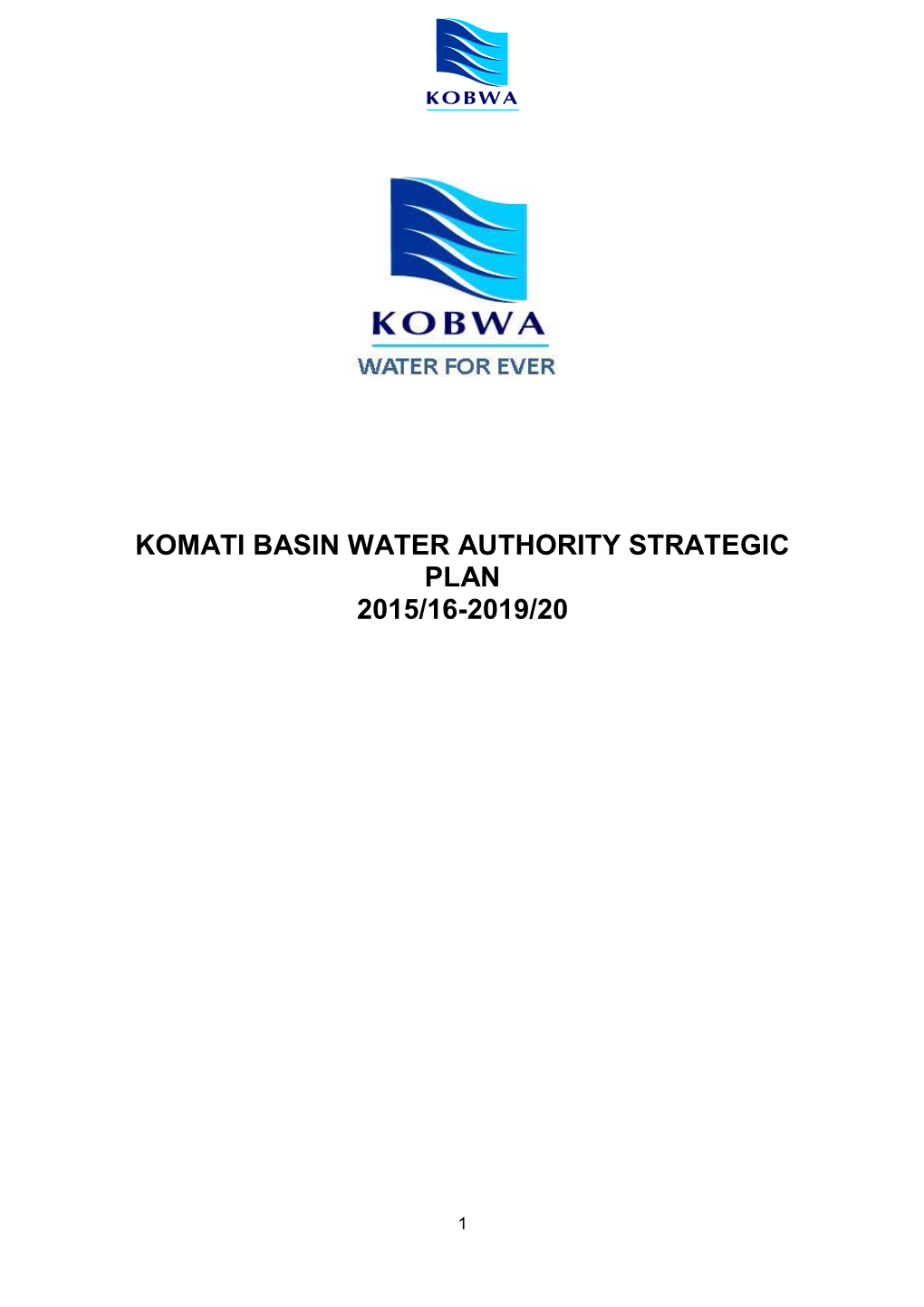 Komati Basin Water Authority Strategic Plan 2015/16-2019/20