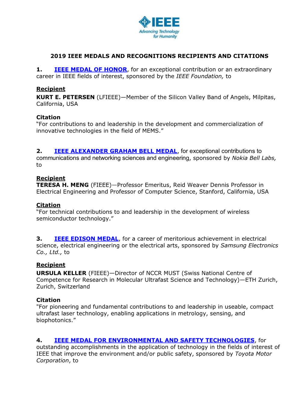 Communications and Networking Sciences and Engineering, Sponsored by Nokia Bell Labs, To