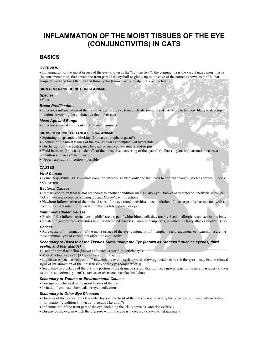 Inflammation of the Moist Tissue of the Eye (CONJUNCTIVITIS)In Cats.Pdf