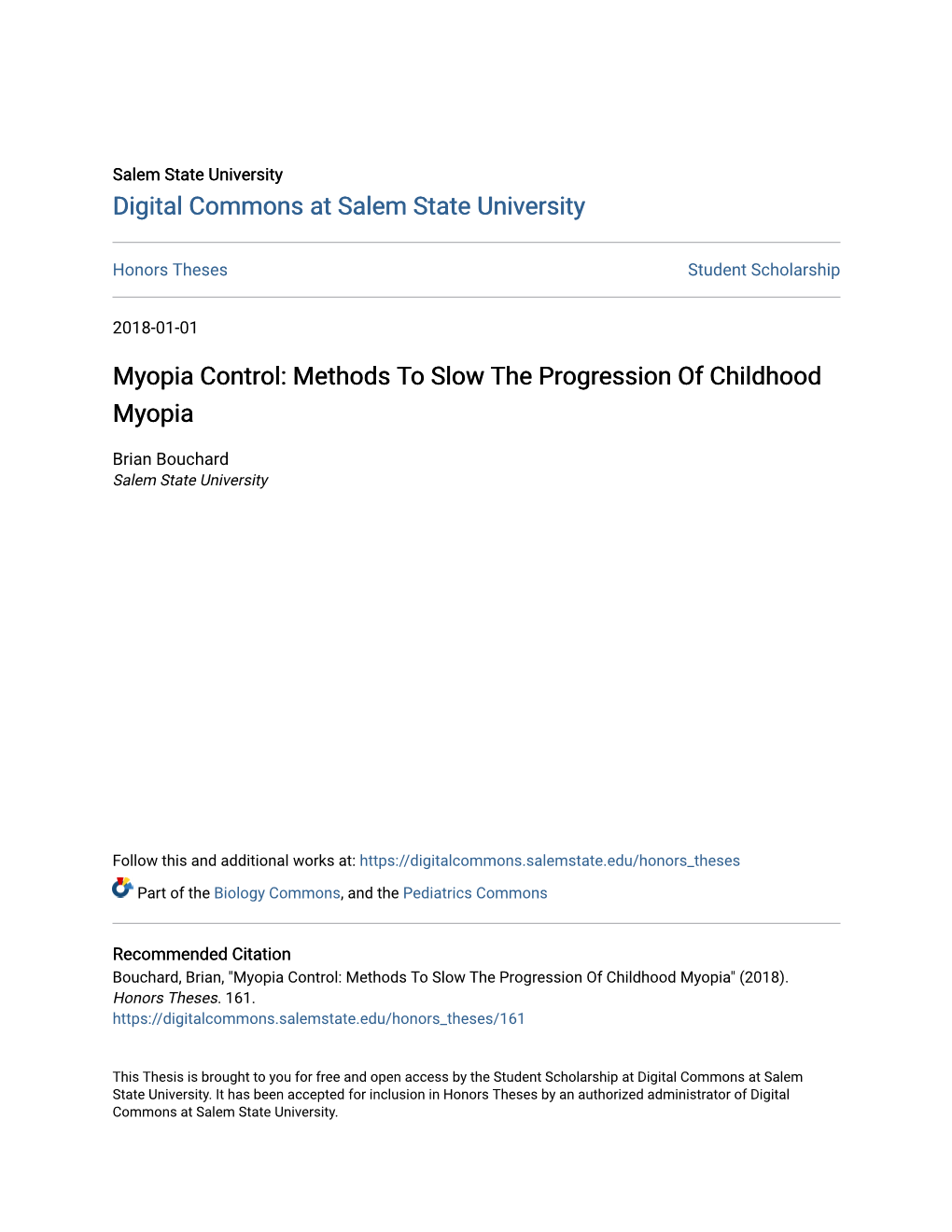 Myopia Control: Methods to Slow the Progression of Childhood Myopia