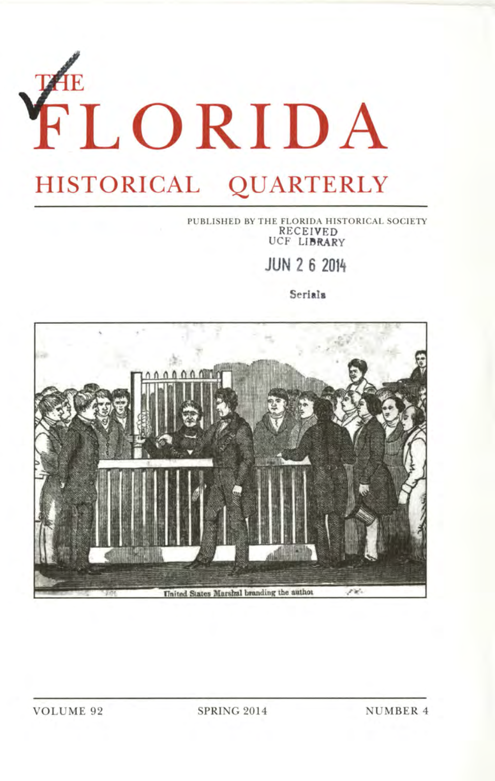 The Florida Historical Quarterly Published by the Florida Historical Society