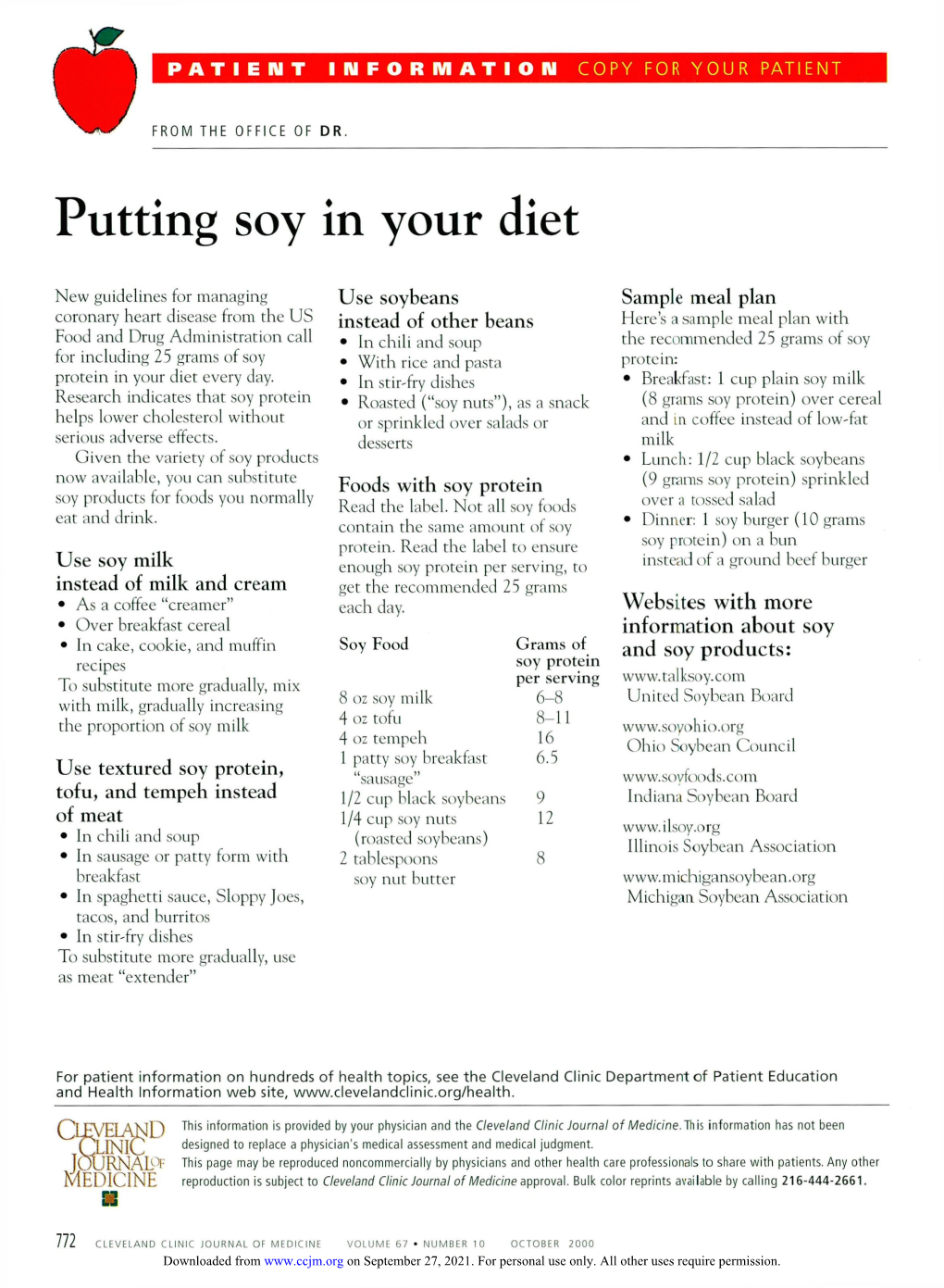 Putting Soy in Your Diet