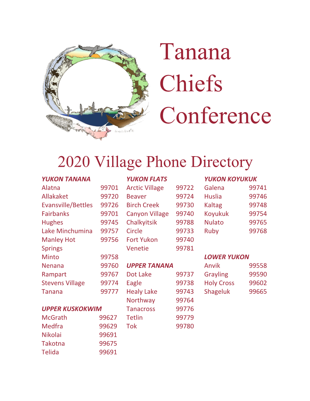 2020 Village Phone Directory