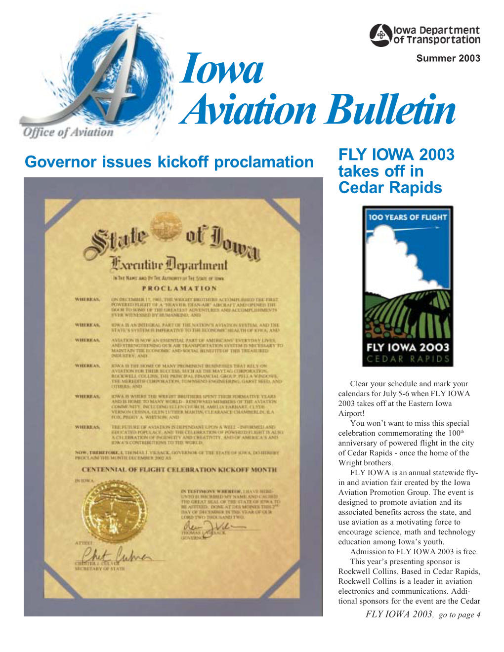 Iowa Aviation Bulletin