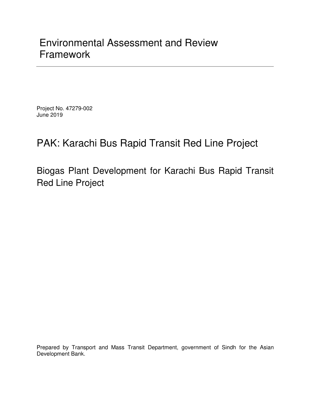 IEE Study for Development of Punjab Wholesale Market Project Rawalpindi