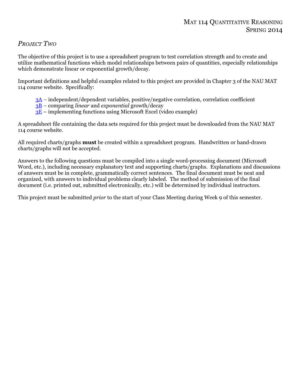 Mat 114 Quantitative Reasoning