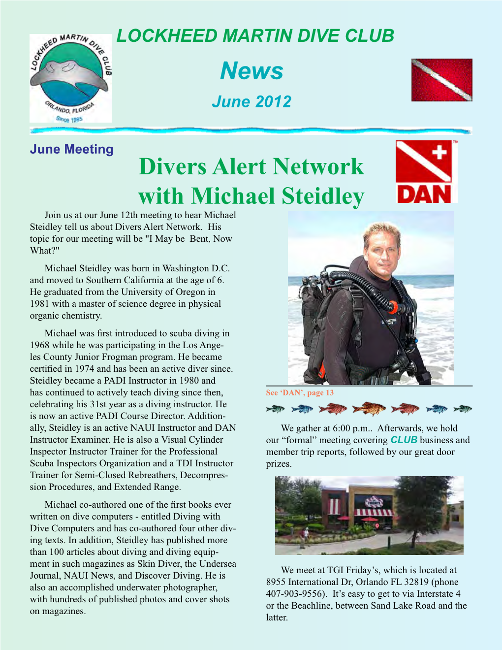 News Divers Alert Network with Michael Steidley