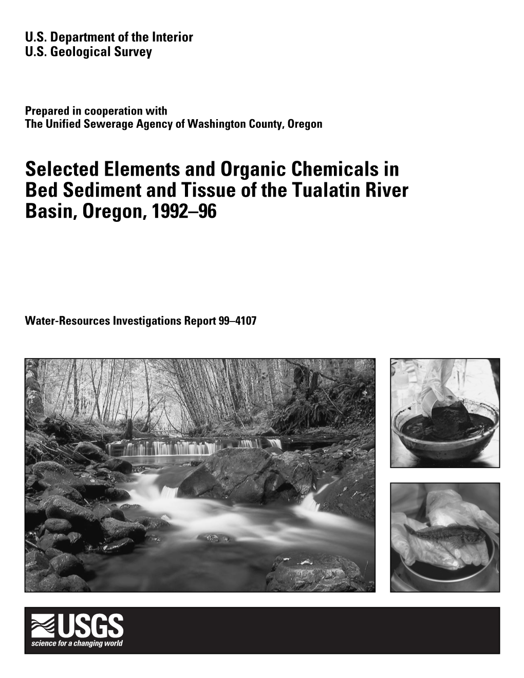 Selected Elements and Organic Chemicals in Bed Sediment and Tissue of the Tualatin River Basin, Oregon, 1992–96