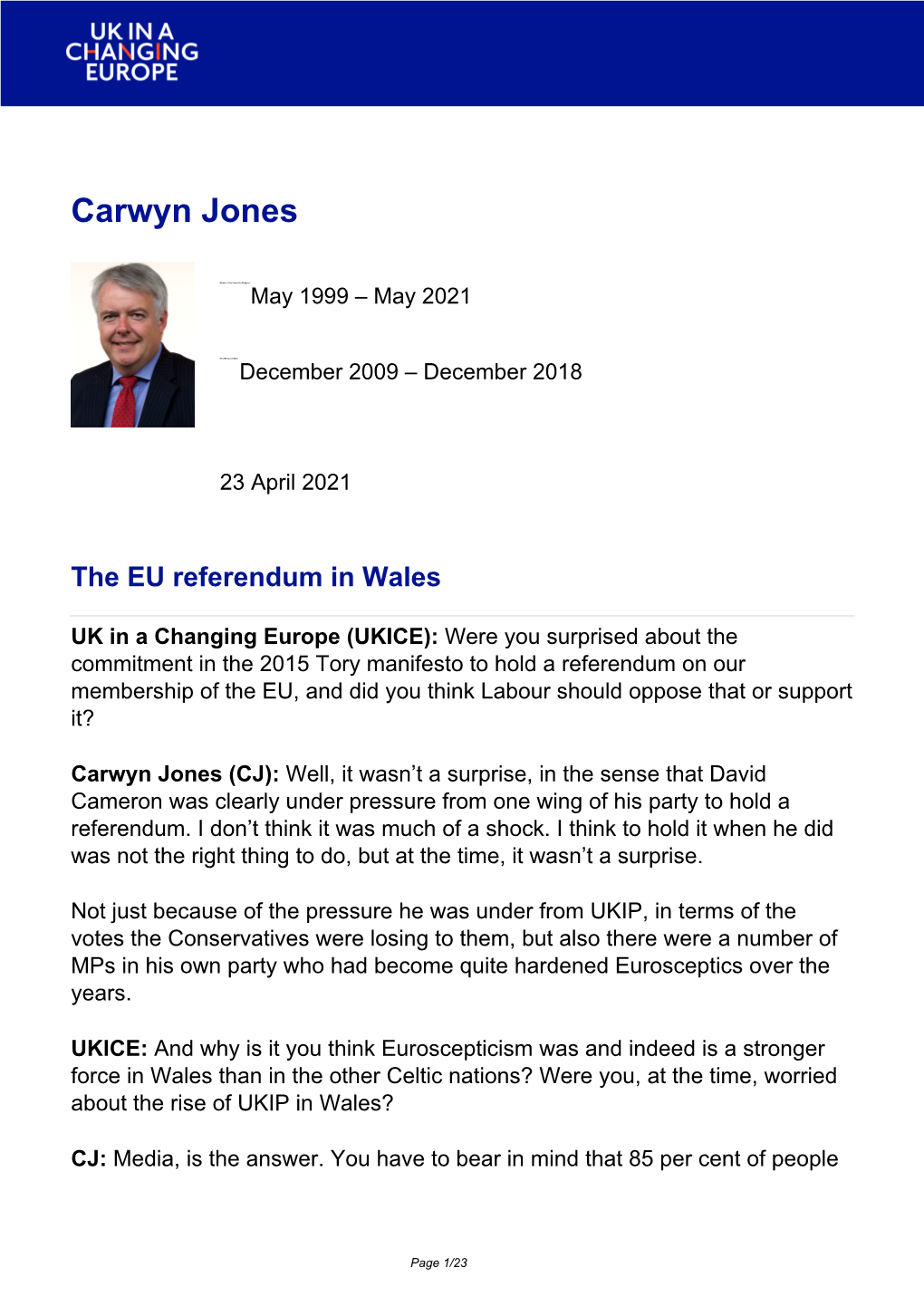 Carwyn Jones