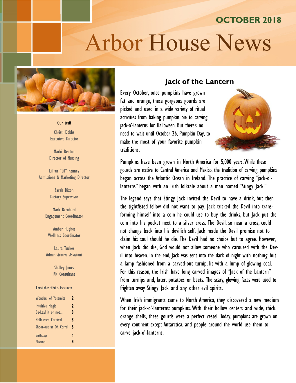 Arbor House News