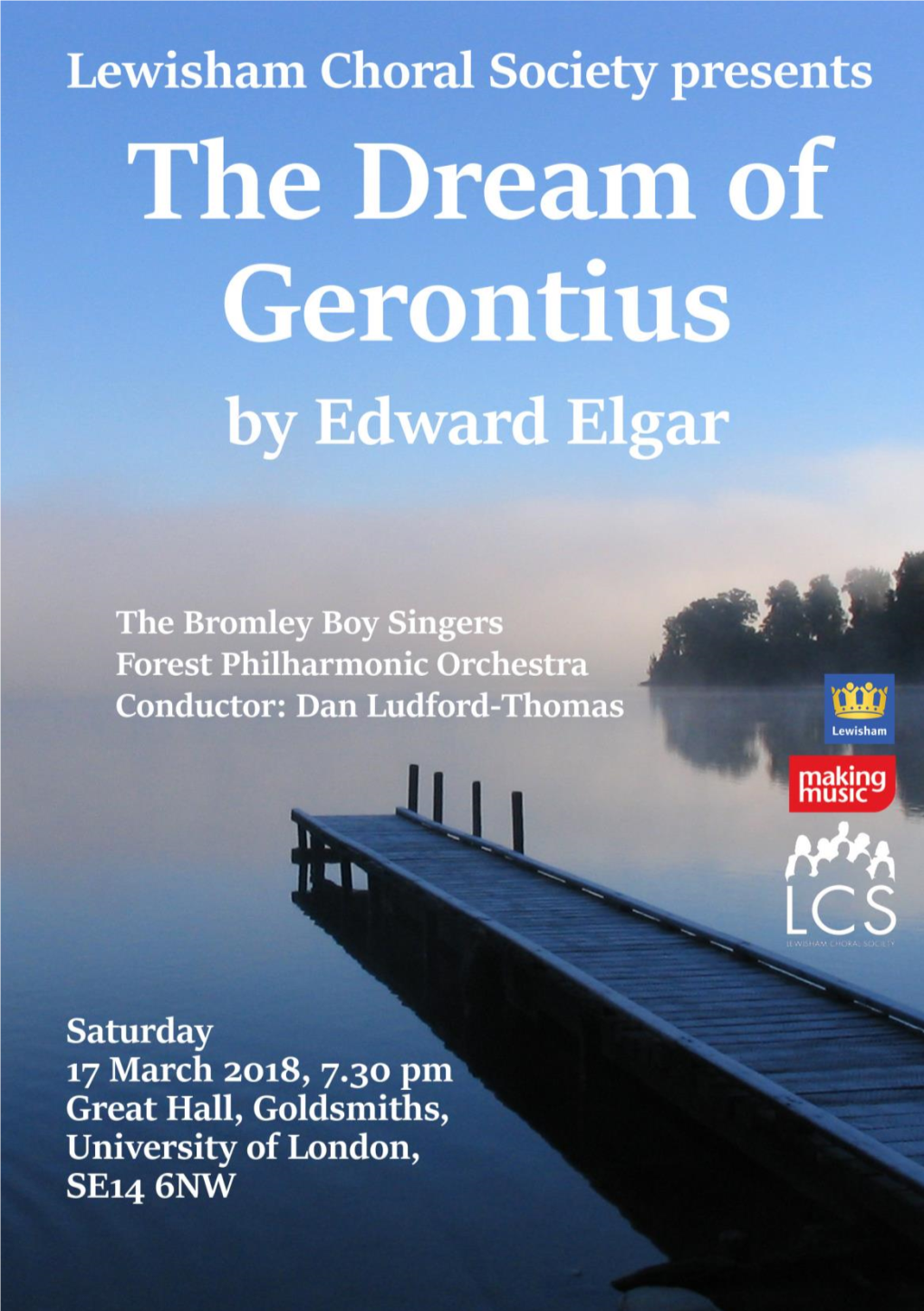 Lewisham Choral Society Edward Elgar the Dream of Gerontius