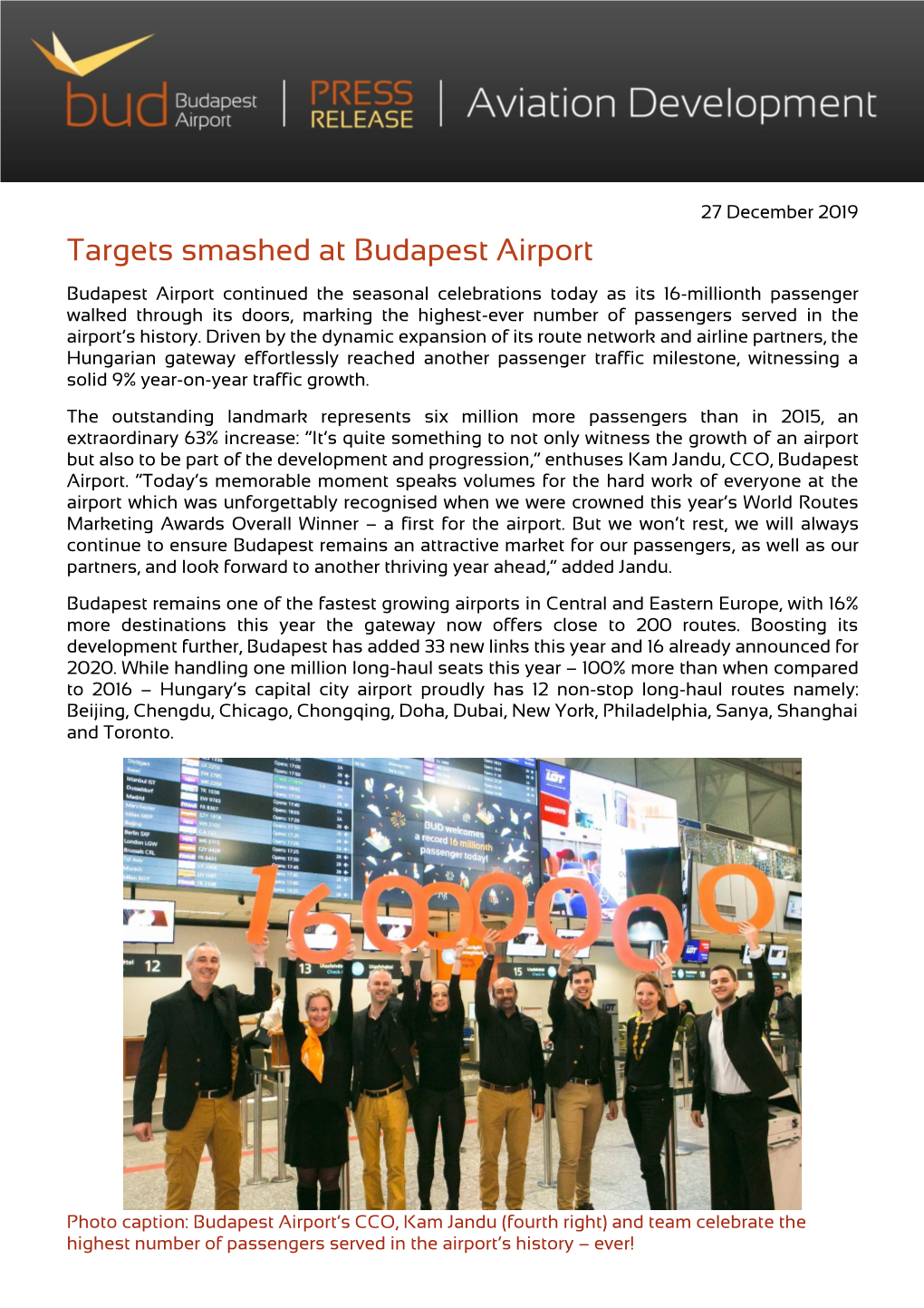 Targets Smashed at Budapest Airport