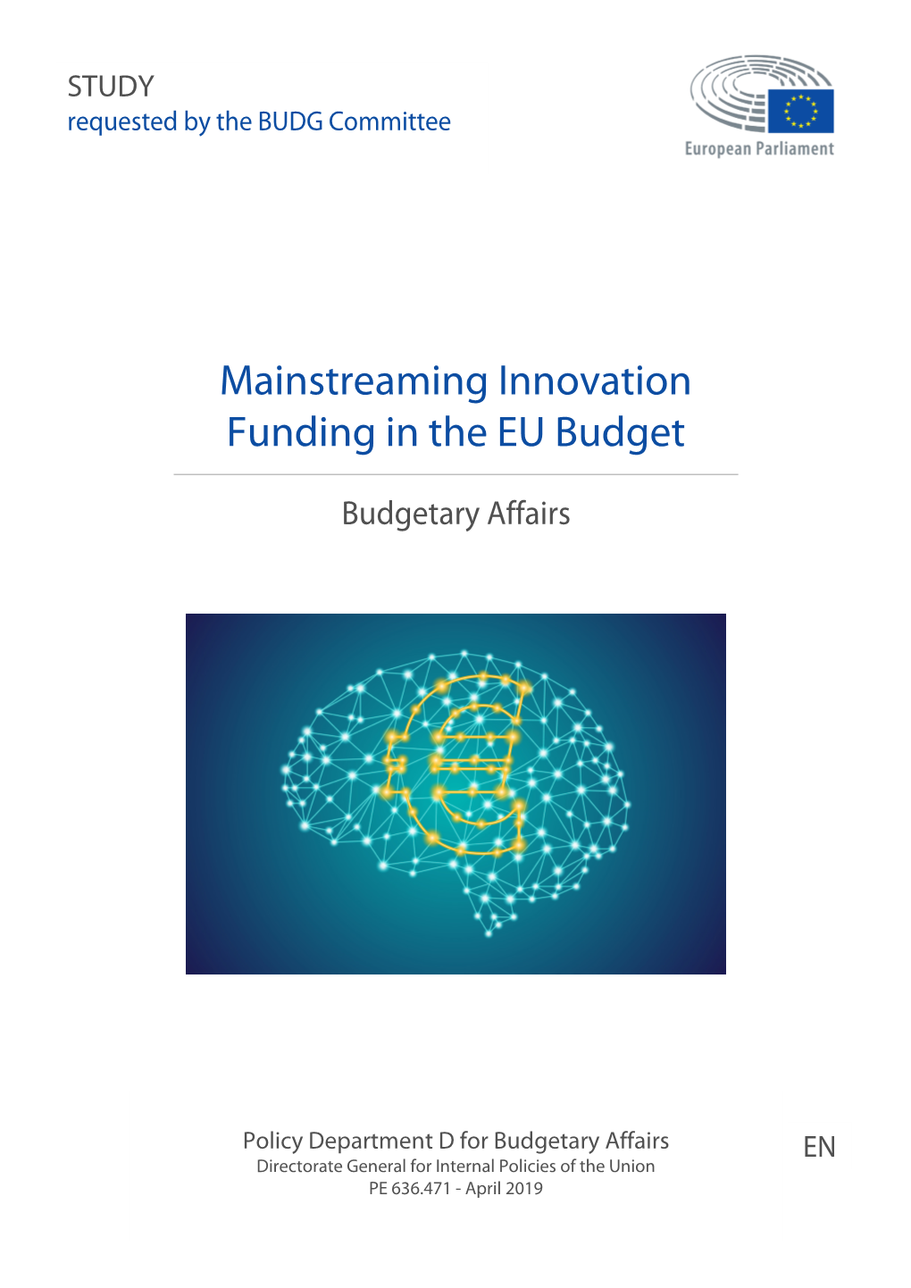 Mainstreaming Innovation Funding in the EU Budget