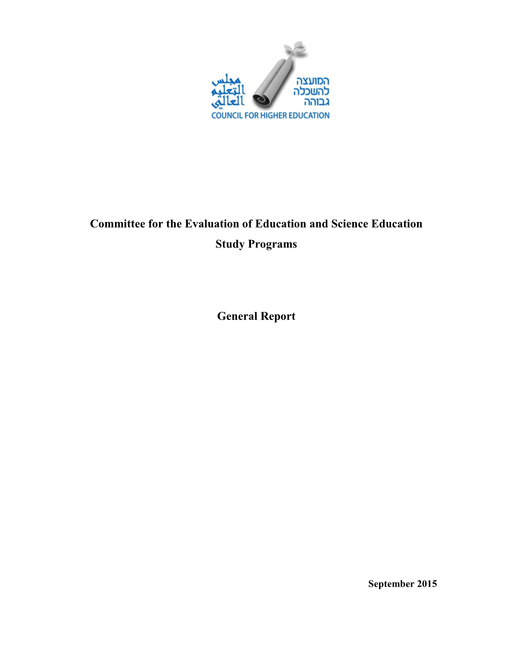 Committee for the Evaluation of Education and Science Education Study Programs