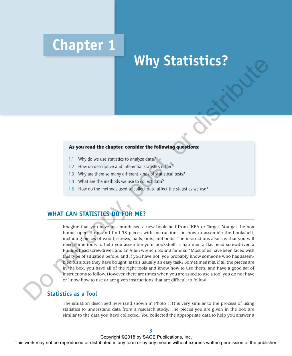 Chapter 1: Why Statistics?