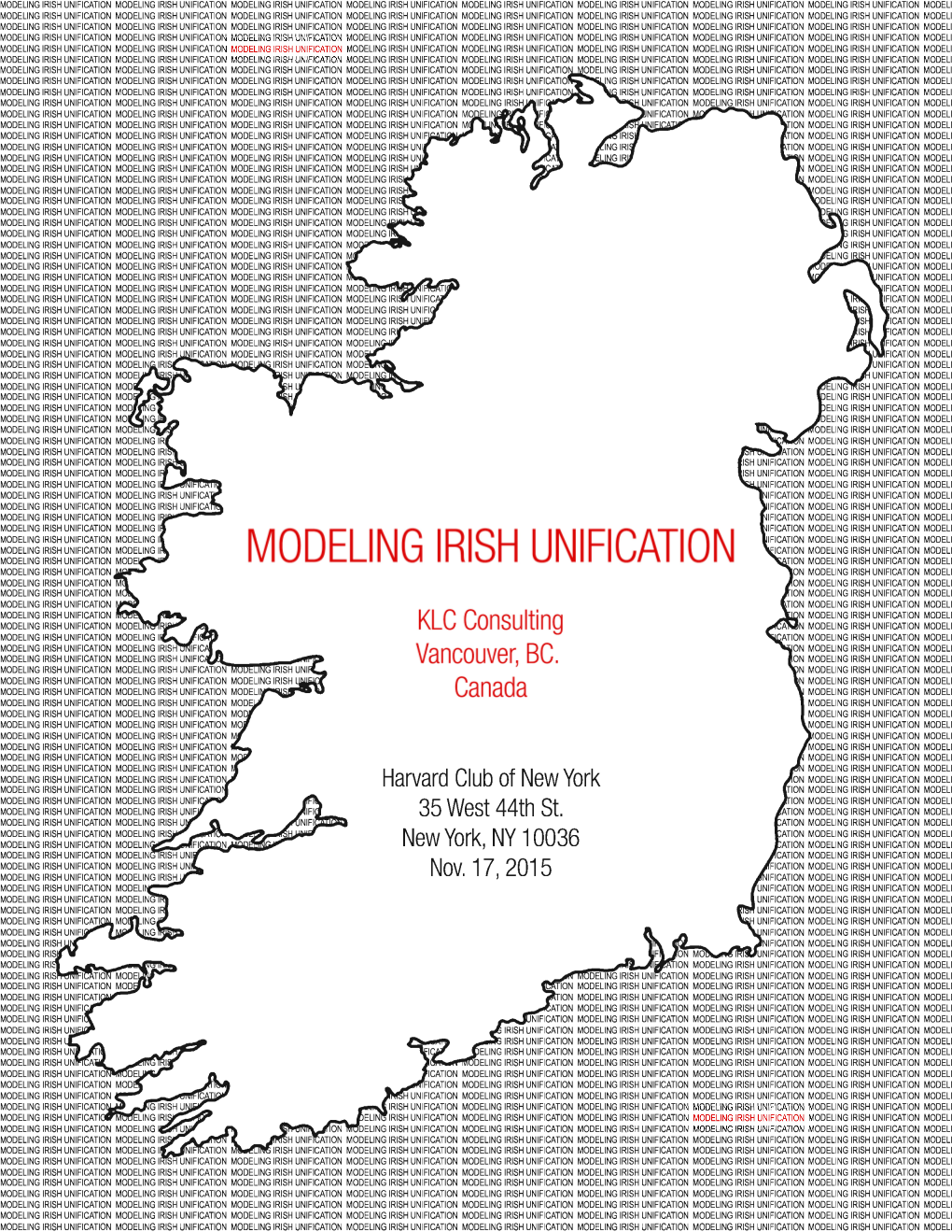 Modeling Irish Unification’