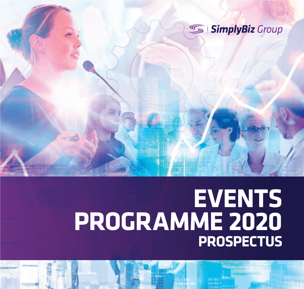 Events Programme 2020 Prospectus Contents Welcome To