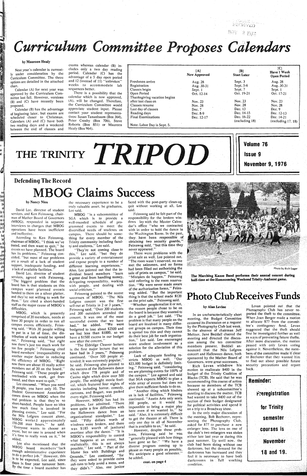 Trinity Tripod, 1976-11-09