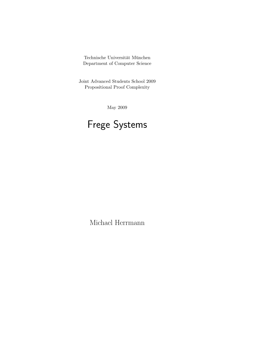 Frege Systems