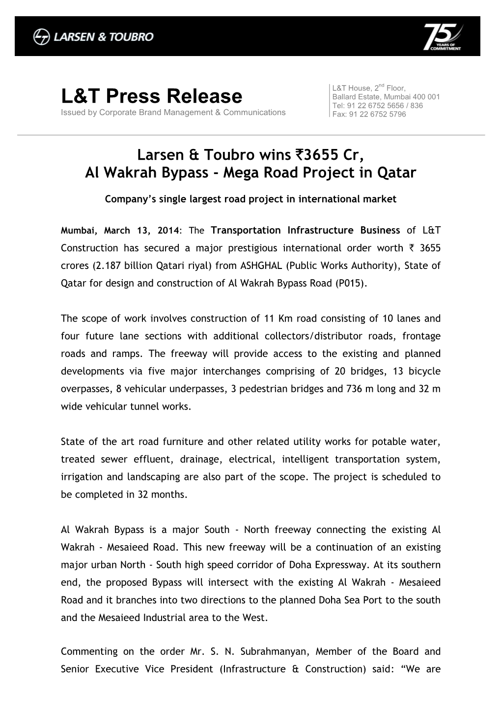 Larsen & Toubro Limited