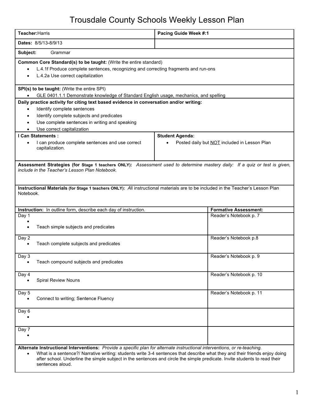 Lesson Plan Template s11