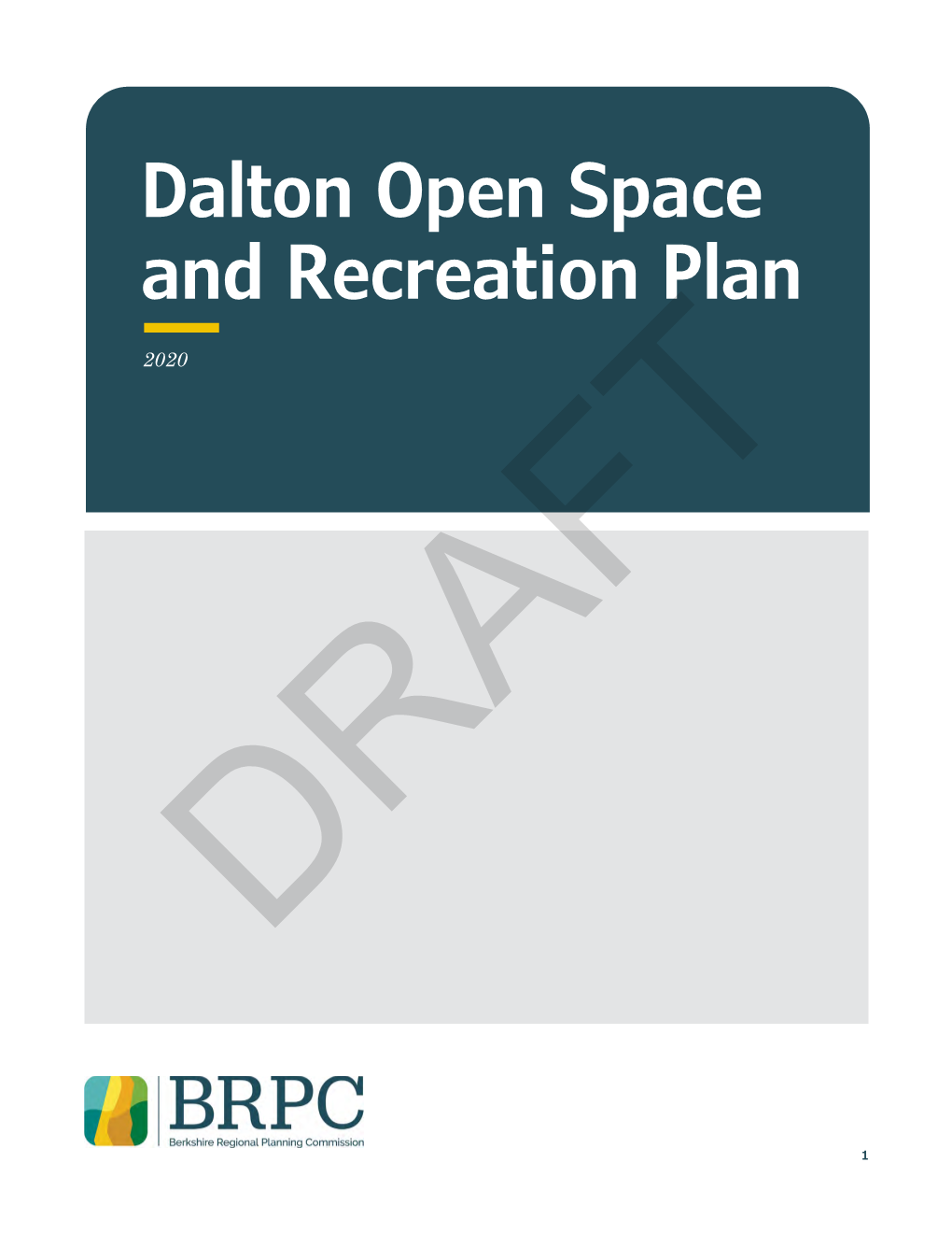 Dalton Open Space and Recreation Plan