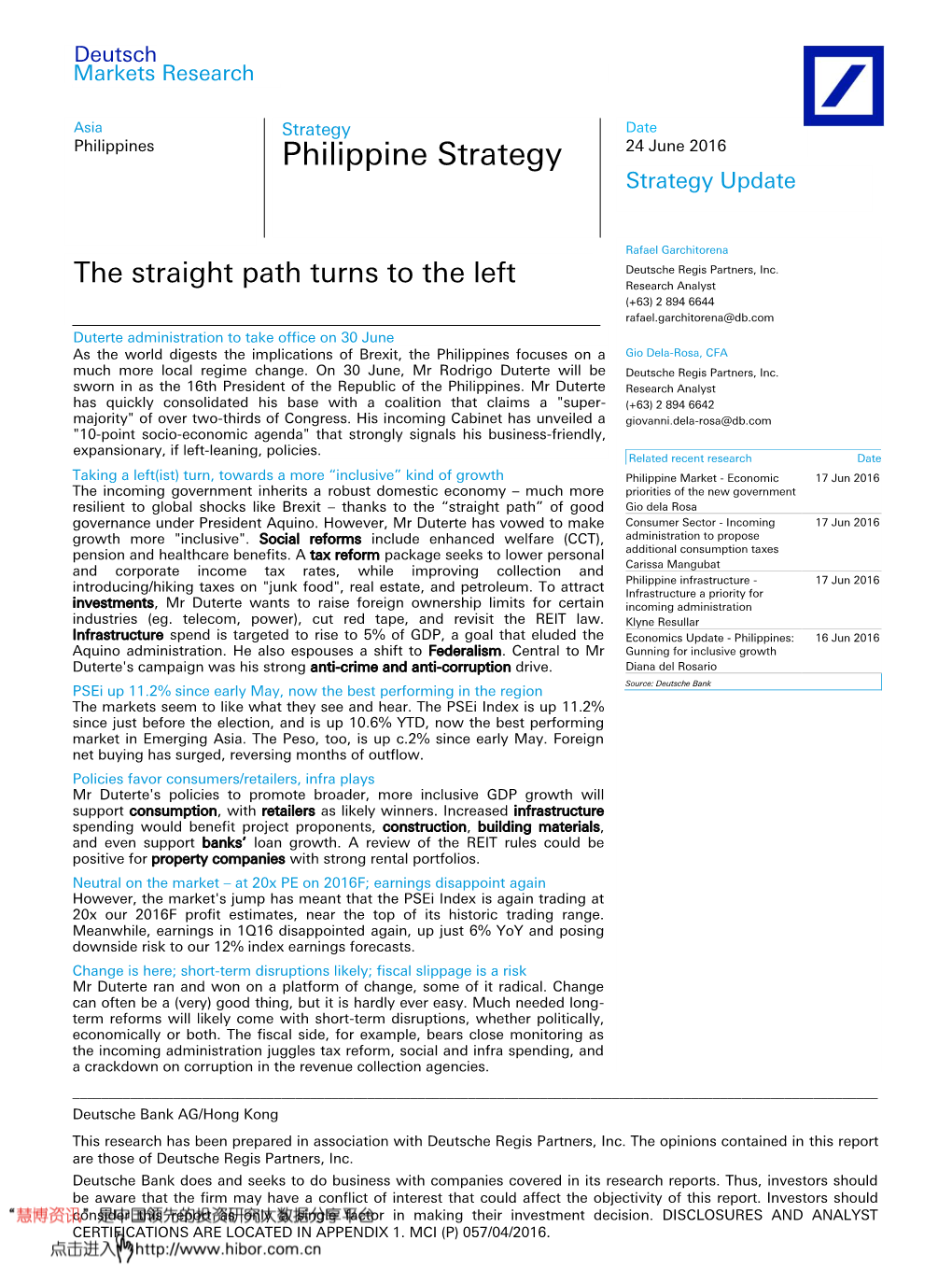 Philippine Strategy Strategy Update