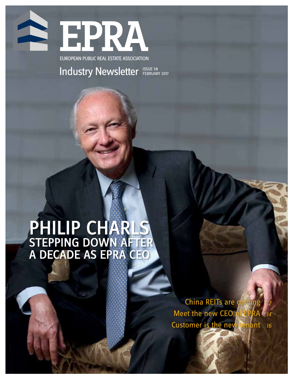 Philip Charls Stepping Down After a Decade As Epra Ceo
