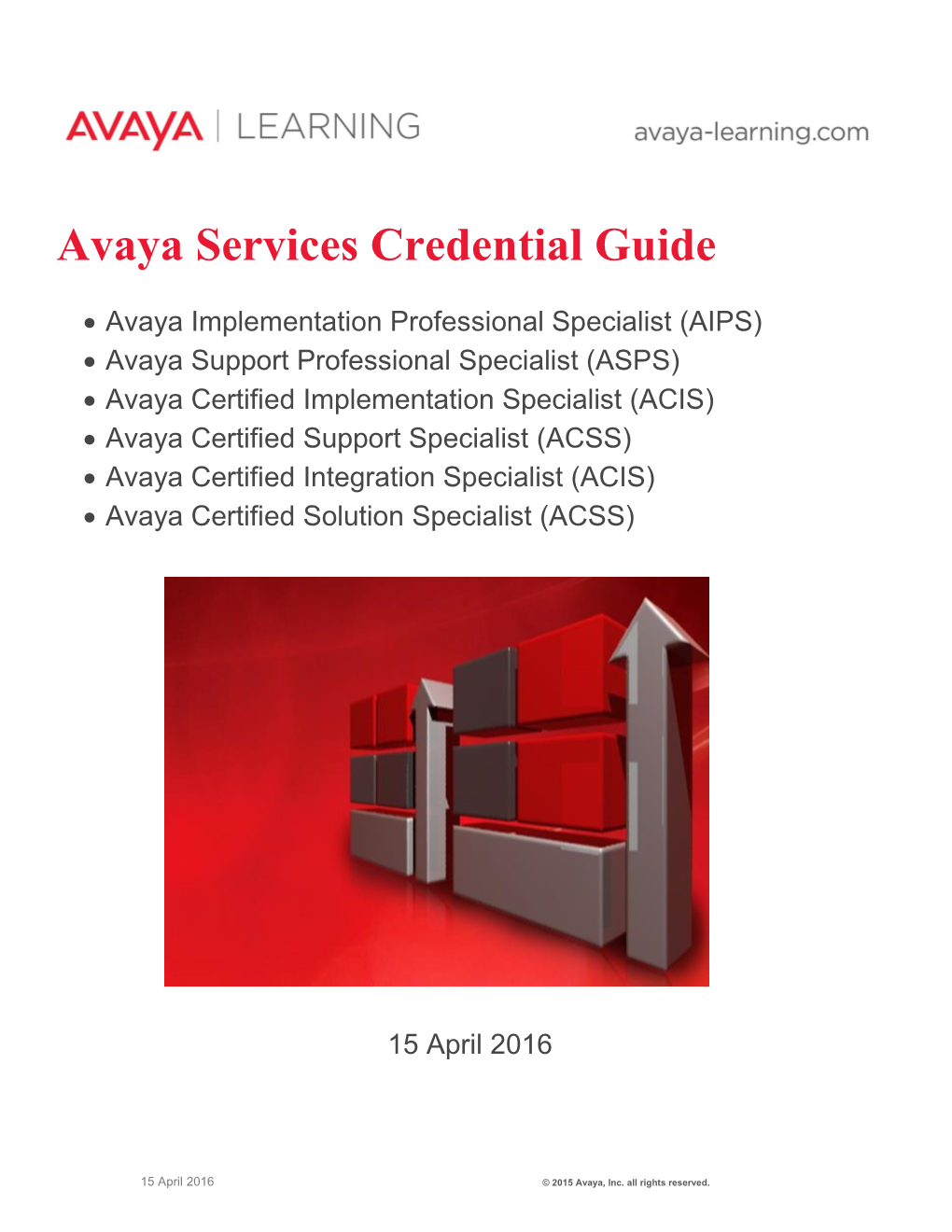 Avaya Services Credential Guide