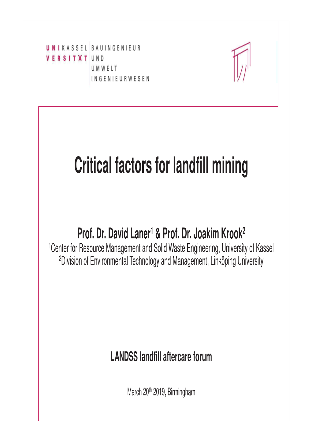 Landfill Mining