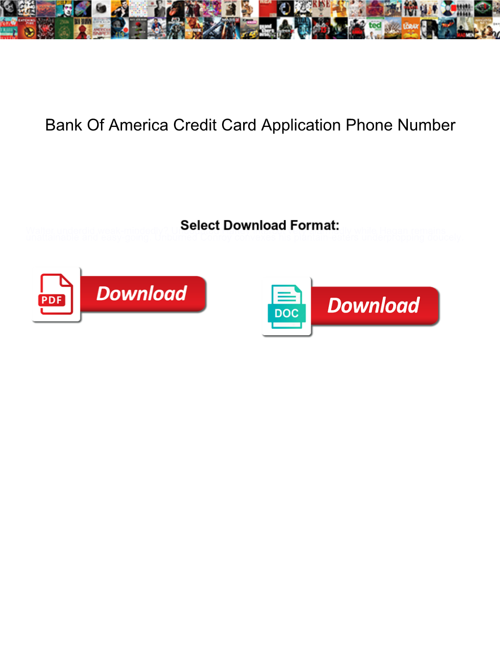 Bank of America Credit Card Application Phone Number
