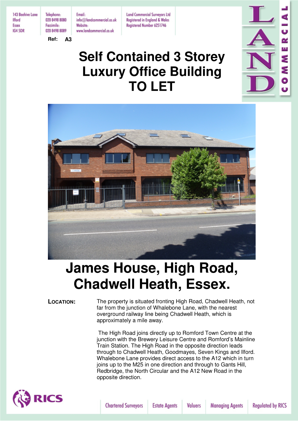 James House, High Road, Chadwell Heath, Essex