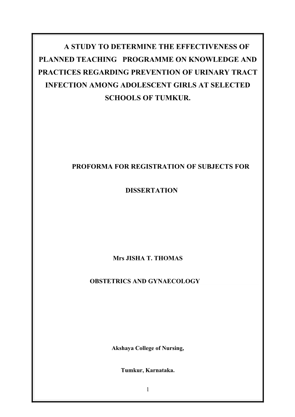 A Study to Determine the Effectiveness of Planned Teaching Programme on Knowledge And