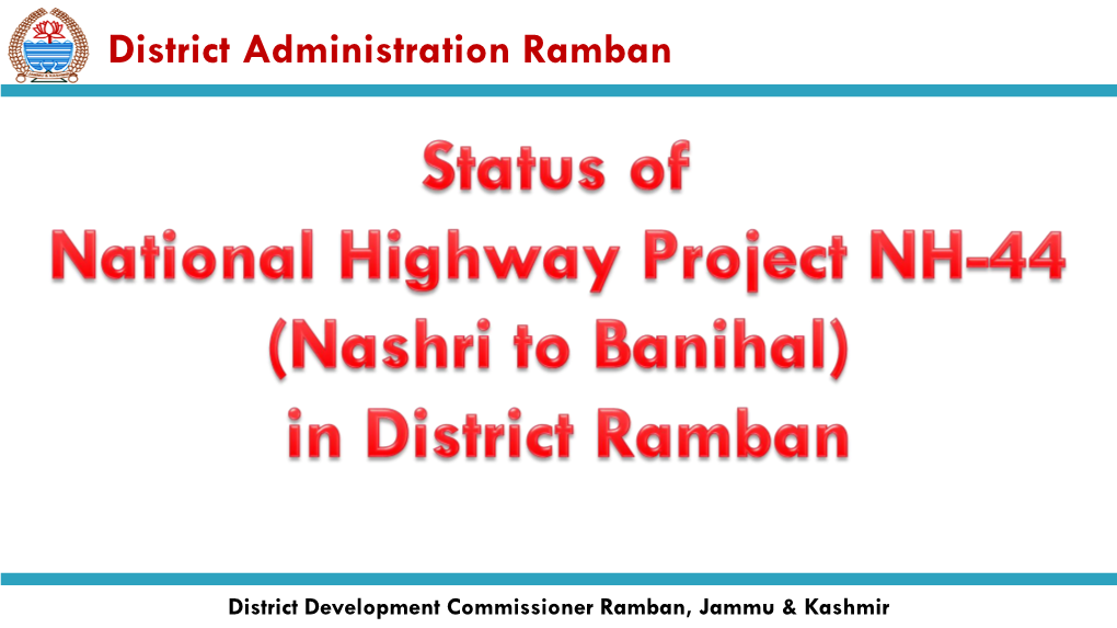 District Administration Ramban