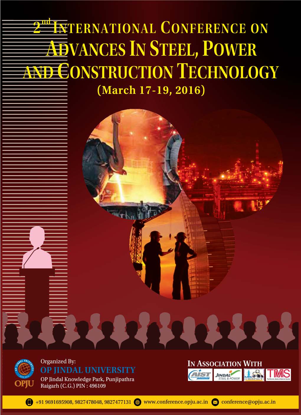2 INTERNATIONAL CONFERENCE on ADVANCES in STEEL, POWER and CONSTRUCTION TECHNOLOGY (March 17-19, 2016)