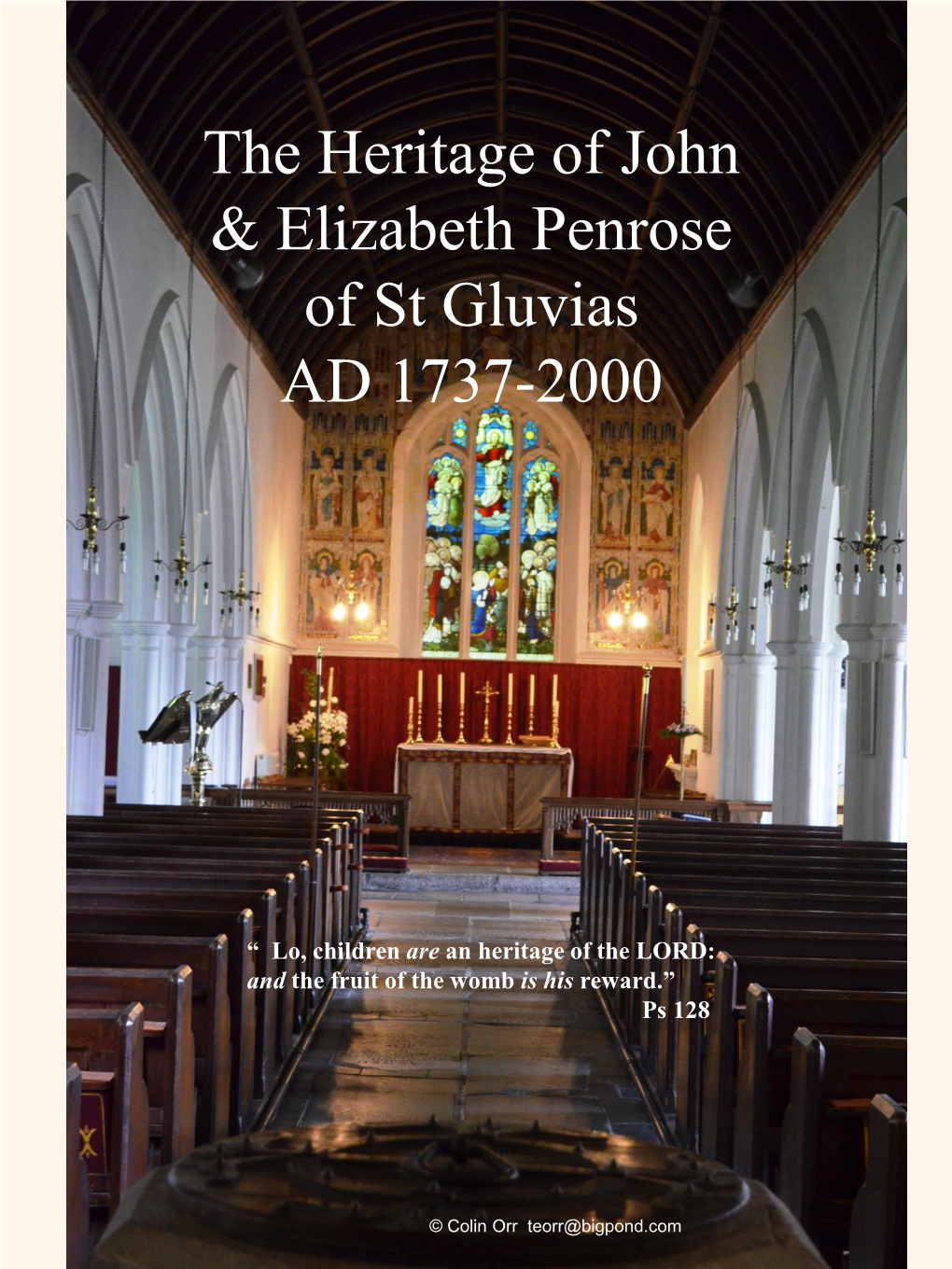The Heritage of John & Elizabeth Penrose of St Gluvias AD 1737-2000