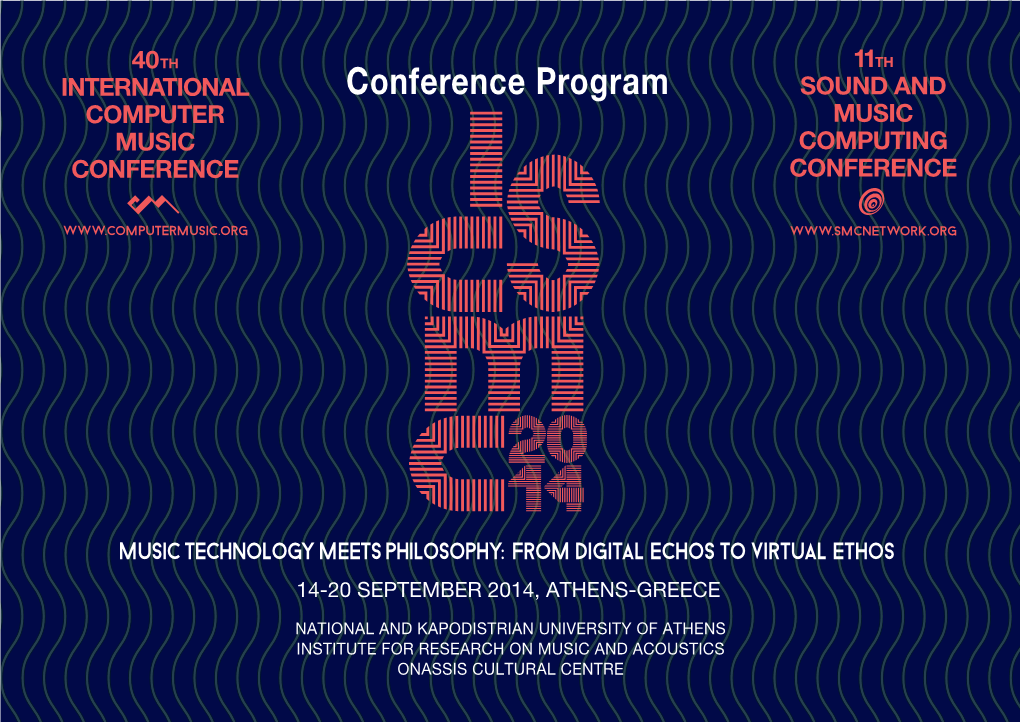 Conference Program 40Th International Computer Music