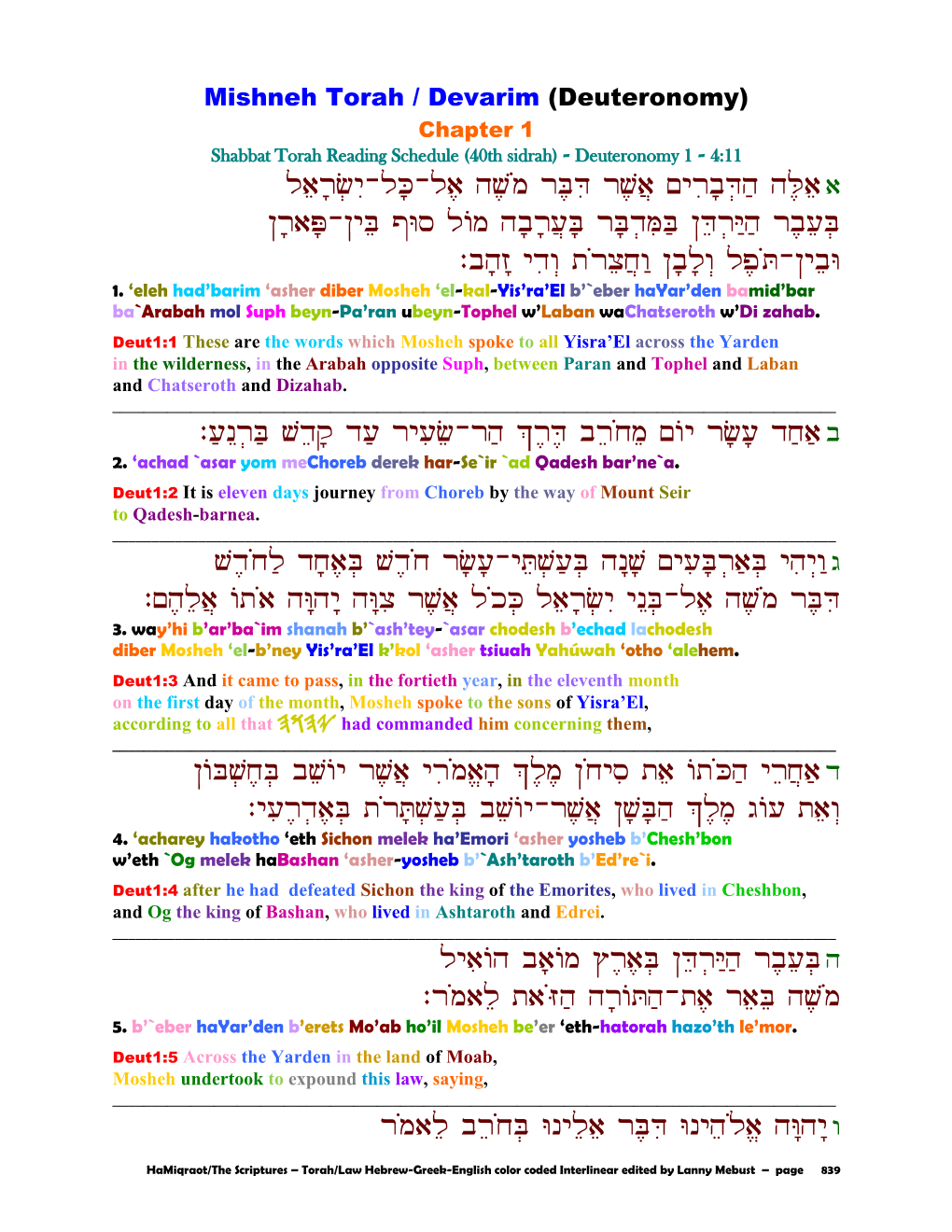 Modern Hebrew