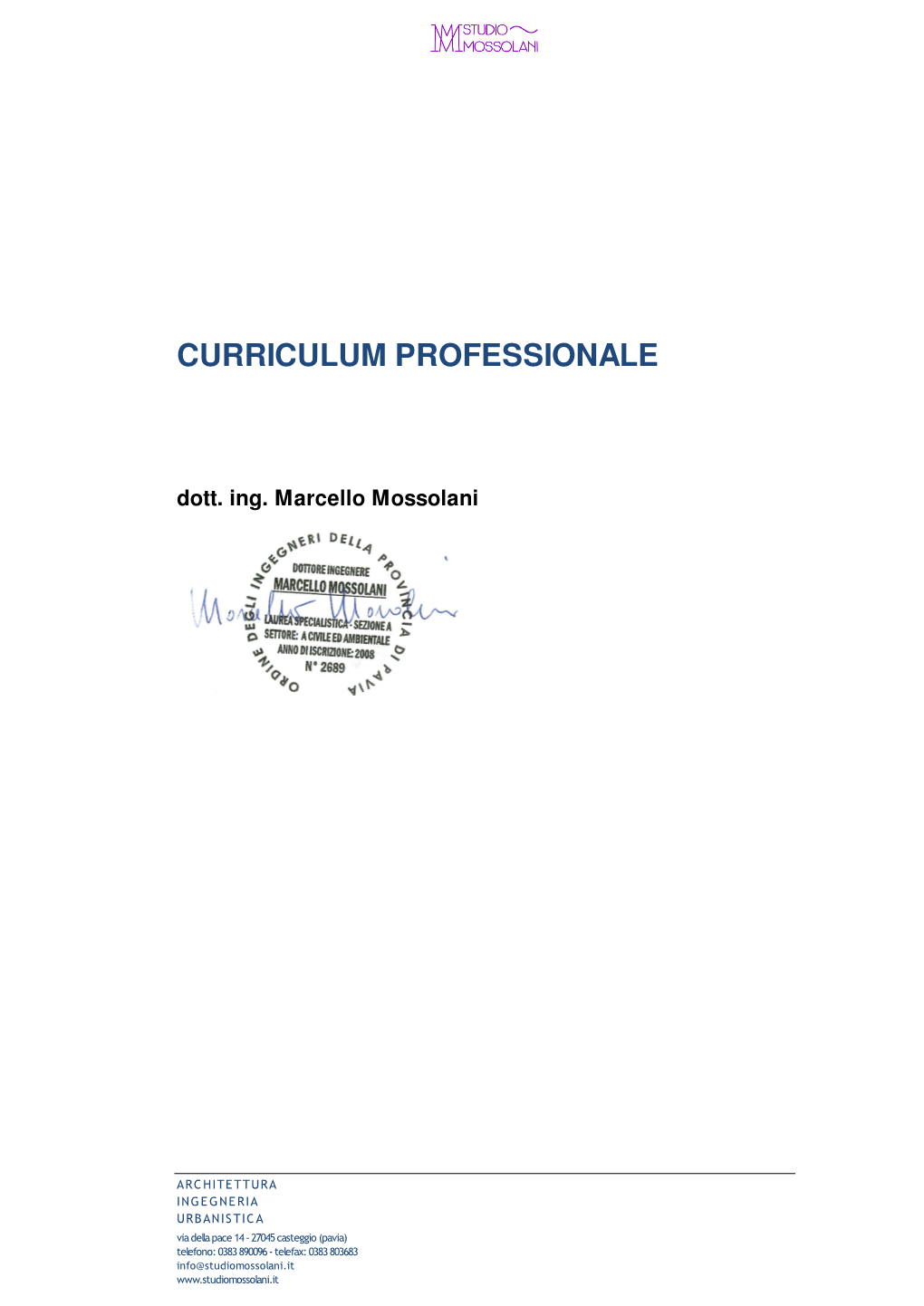 Curriculum Professionale