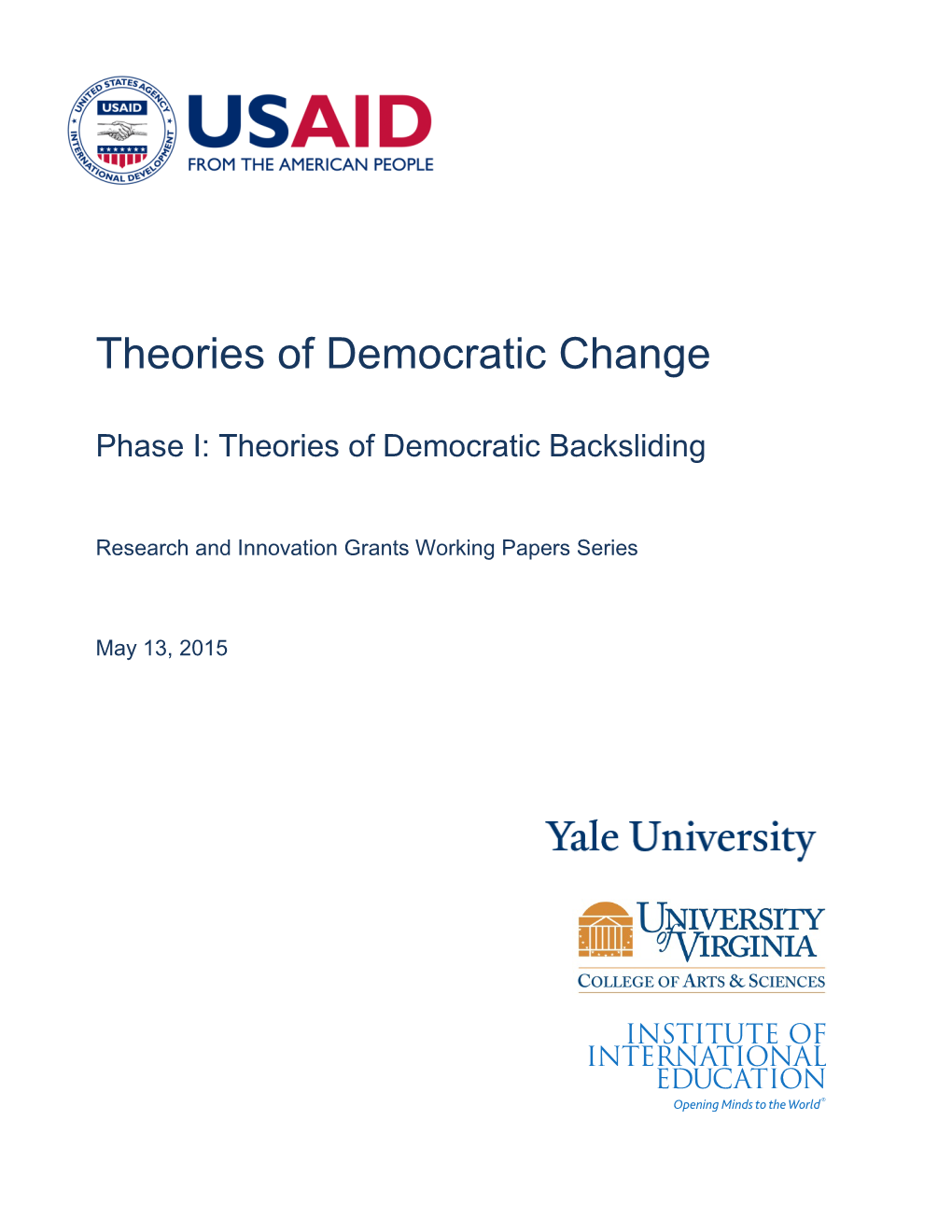 Theories of Democratic Change Phase 1