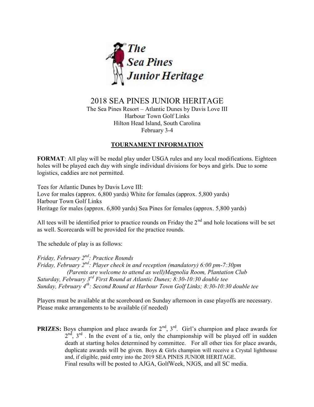 Junior Heritage Player Information
