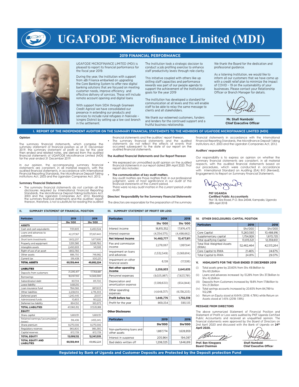 UGAFODE Microfinance Limited (MDI)